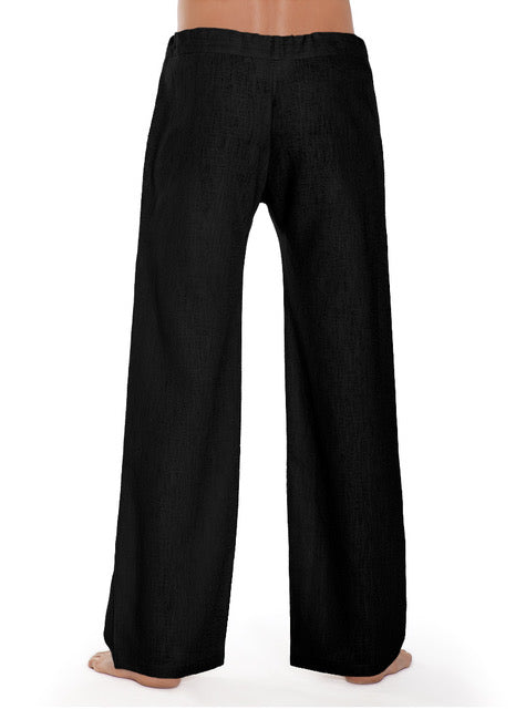 Leinenhose Essential - black - YOGISHOP