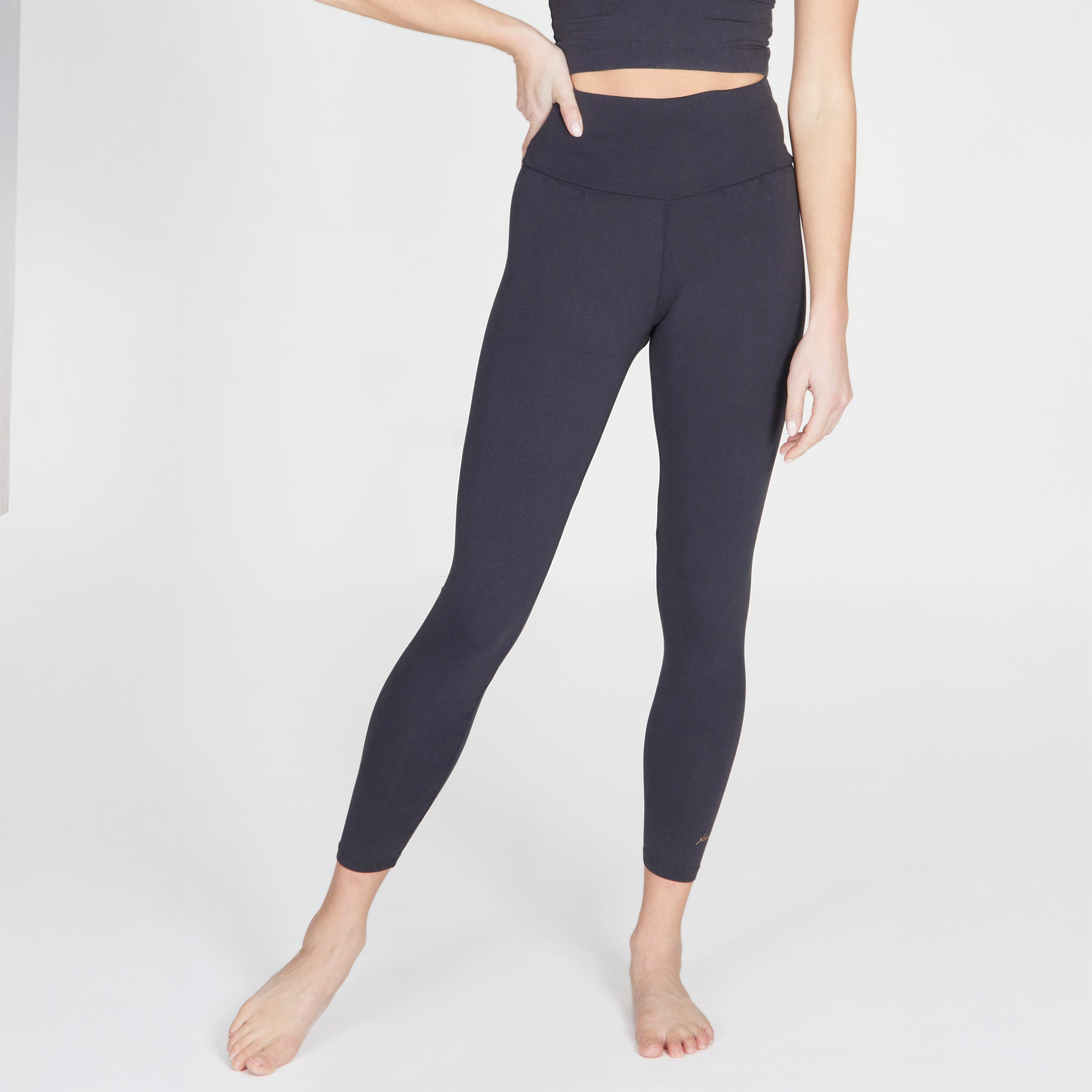 Yoga-Leggings Love - anthracite - YOGISHOP