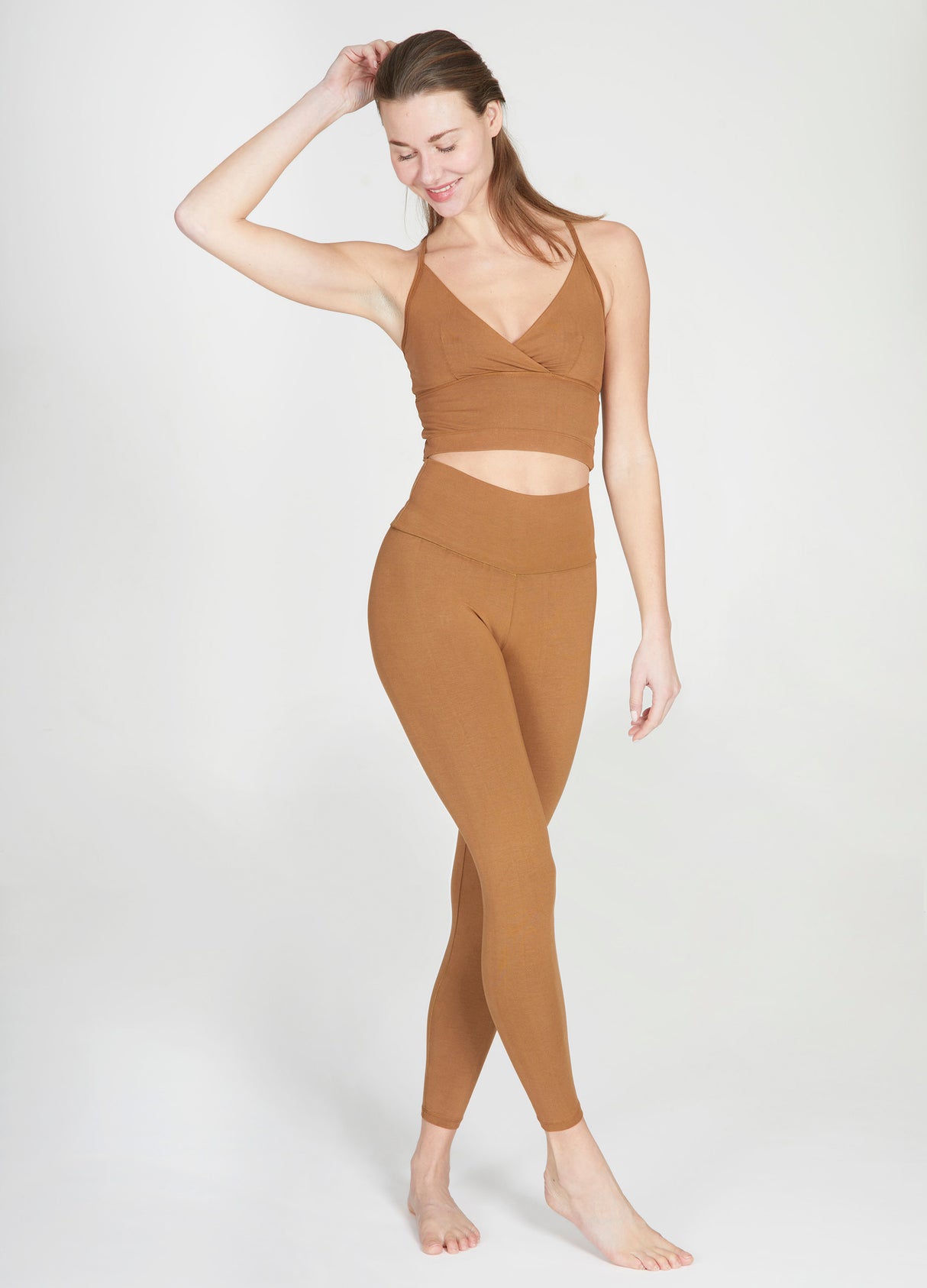 Yoga-Leggings Love - maroon - YOGISHOP