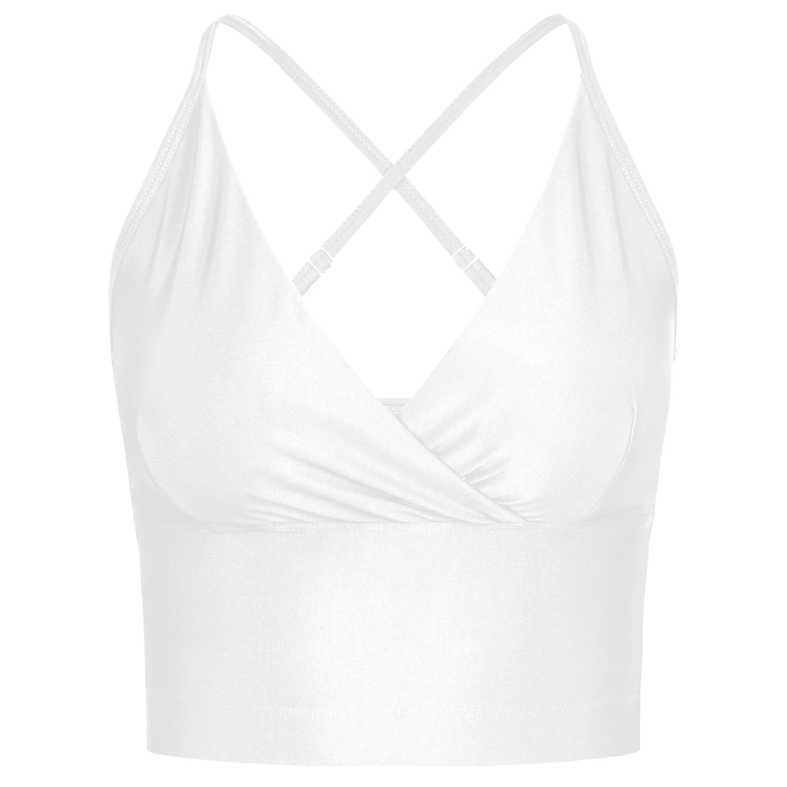 Lux Crop Top - solid white - YOGISHOP