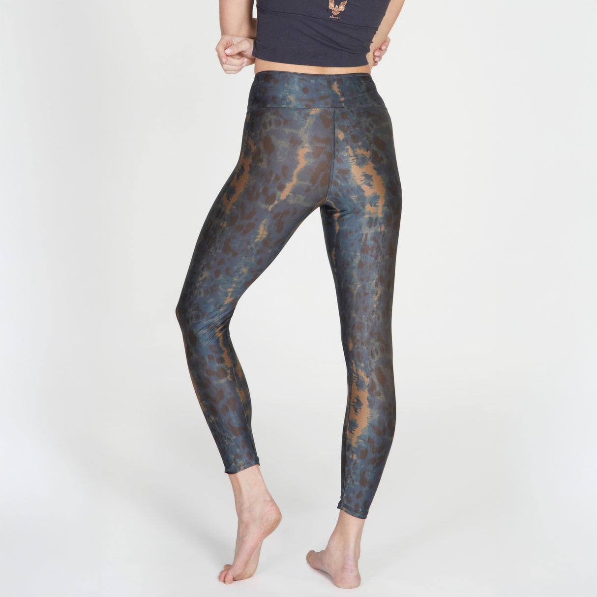 Yoga-Leggings Lux - deep blue wild - YOGISHOP