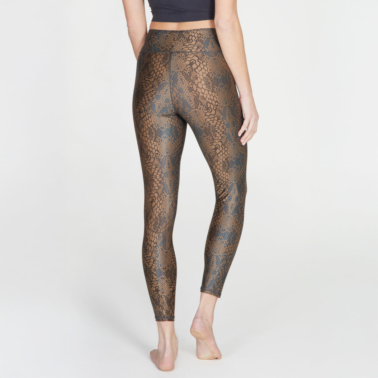 Yoga-Leggings Lux - maroon snake - YOGISHOP