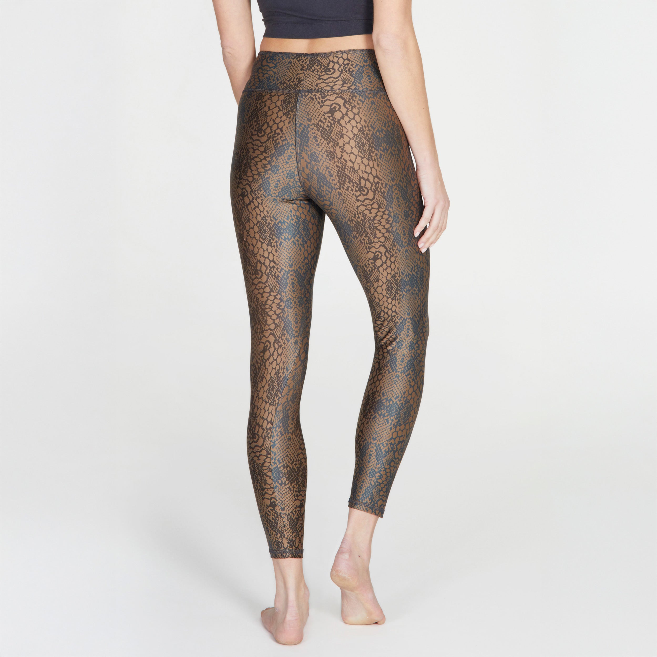Yoga-Leggings Lux - maroon snake - YOGISHOP