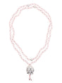 Mala-Kette "Gaby" - Rosenquarz - Rose - YOGISHOP