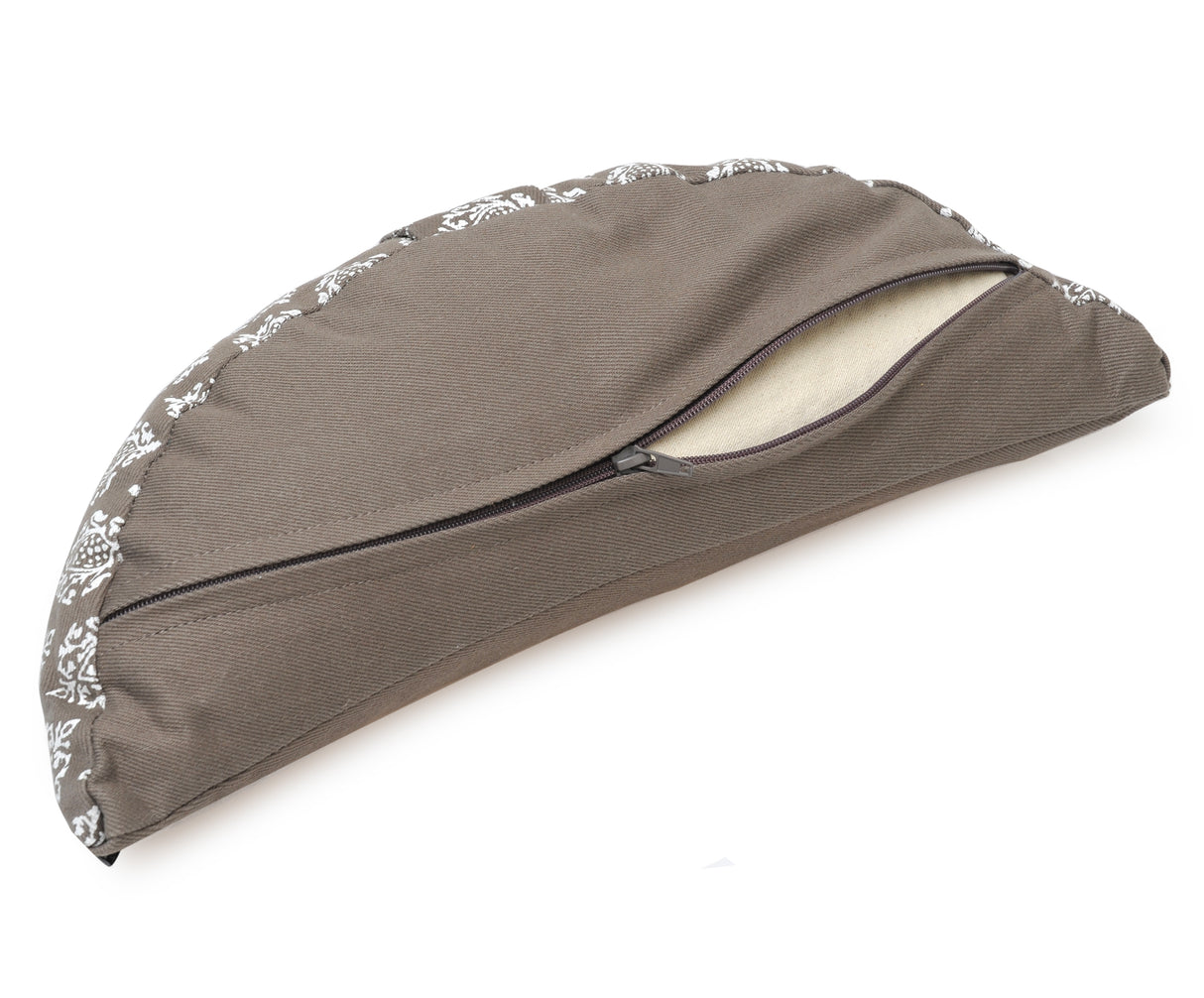 Reise-Meditationskissen halbrund - vintage - cotton - YOGISHOP