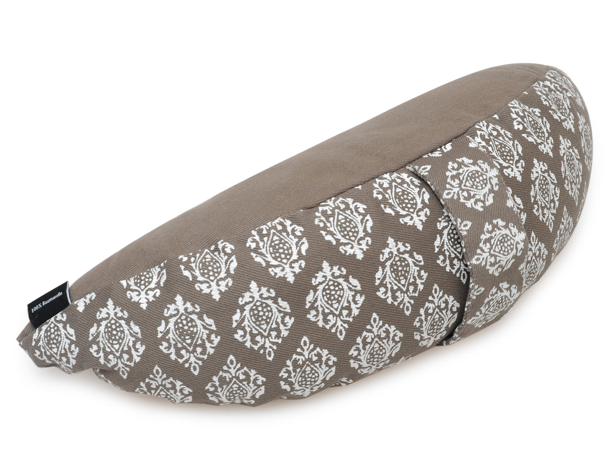 Reise-Meditationskissen halbrund - vintage - cotton - YOGISHOP