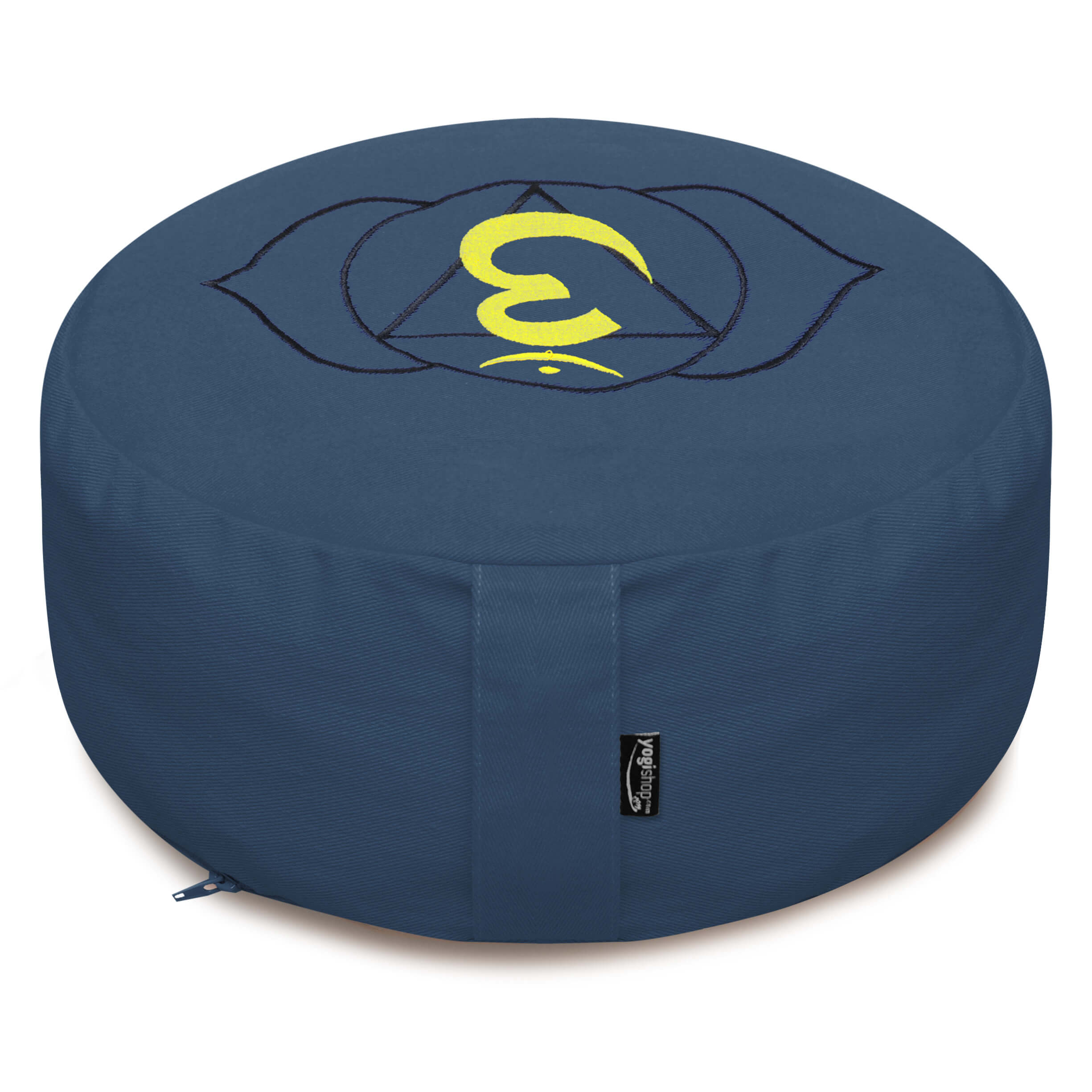 Meditationskissen - rund - Chakras - organic cotton - ø 36cm x 15cm - YOGISHOP