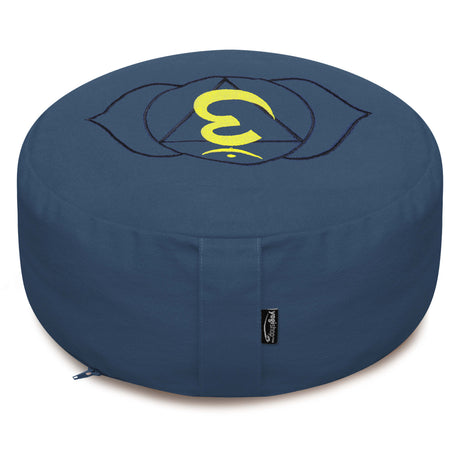 Meditationskissen - rund - Chakras - organic cotton - ø 36cm x 15cm - YOGISHOP