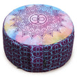 Meditationskissen - rund - cosmic flow - organic cotton - ø 30cm x 15cm - YOGISHOP