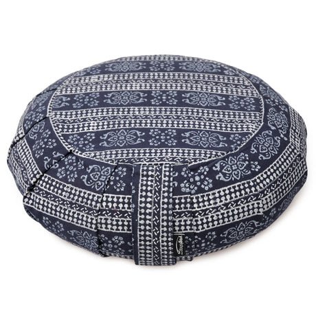 Meditationskissen rund pleated - vintage - cotton - YOGISHOP