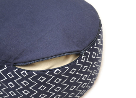 Meditationskissen rund - vintage - organic cotton - ø 30cm x 15 cm - YOGISHOP