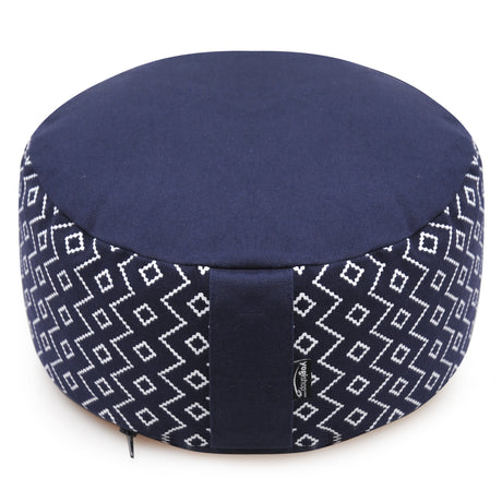 Meditationskissen rund - vintage - organic cotton - ø 30cm x 15 cm - YOGISHOP