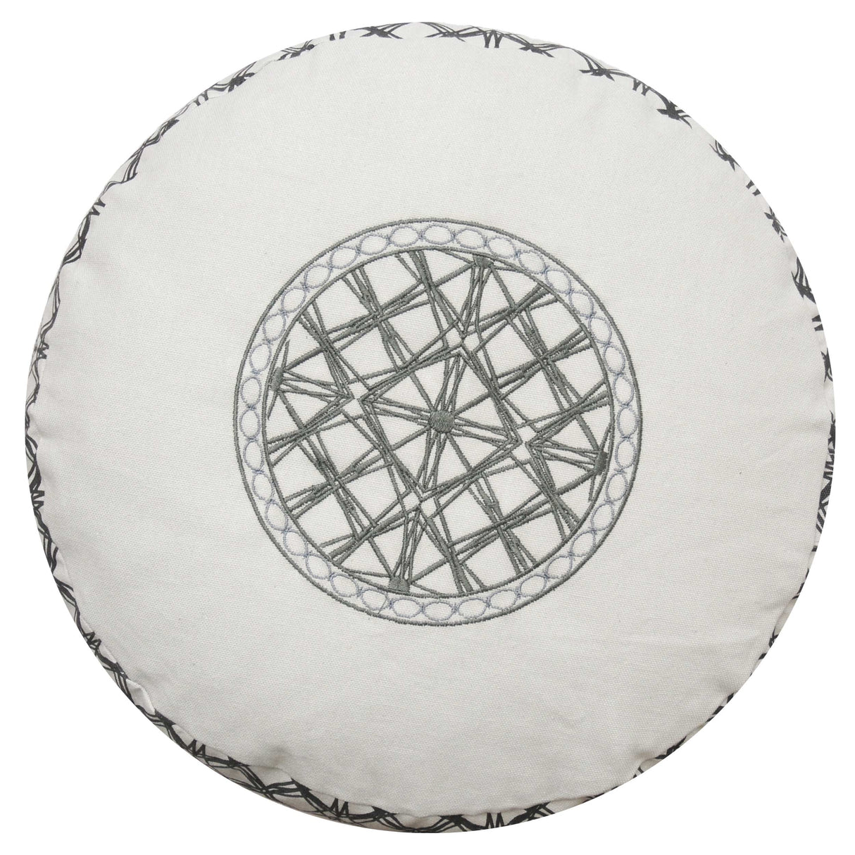 Meditationskissen rund - vintage - organic cotton - ø 36cm x 15cm - YOGISHOP