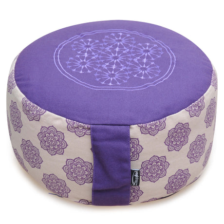Meditationskissen rund - vintage - organic cotton - ø 30cm x 15 cm - YOGISHOP