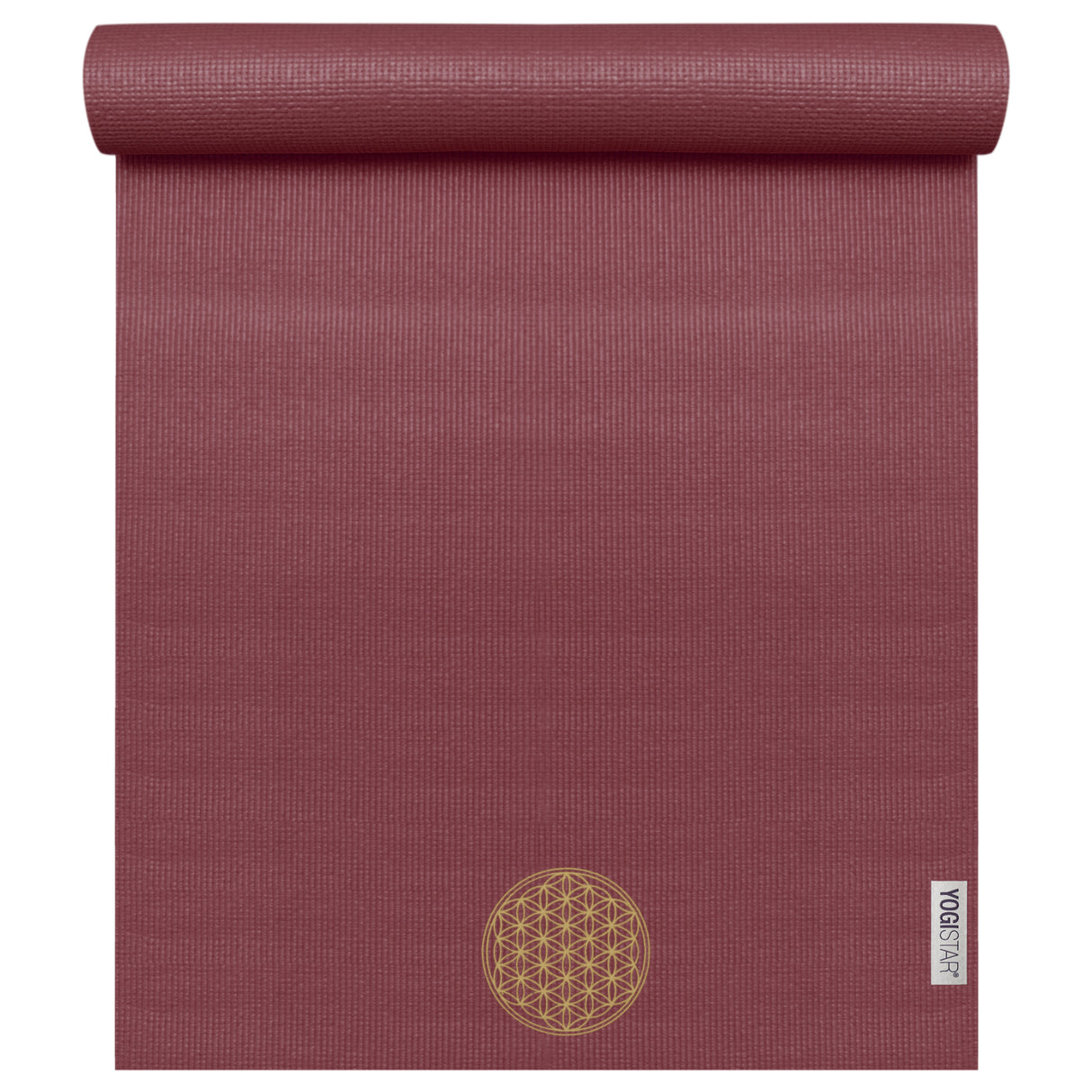 My yogimat® basic art collection - Blume des Lebens (Bestickung) - bordeaux