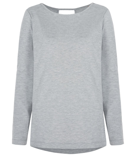 Yoga-Top "Open Back" - pale grey - YOGISHOP