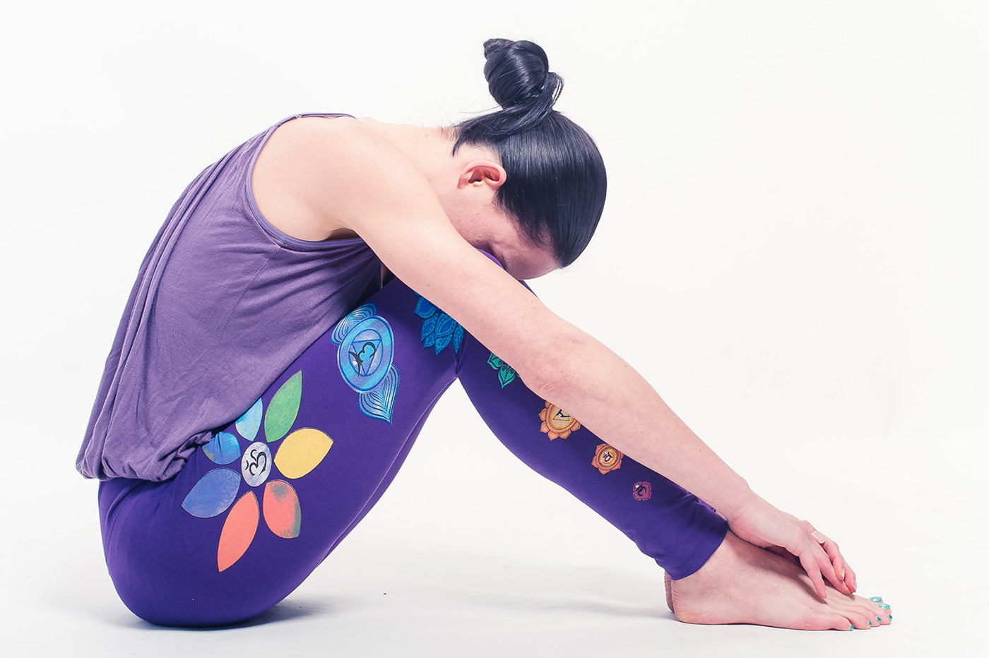 Organic Chakra Leggings - violet - YOGISHOP