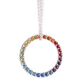 Regenbogen Anhänger mit Kette 42 cm - mit Glaskristallen - YOGISHOP