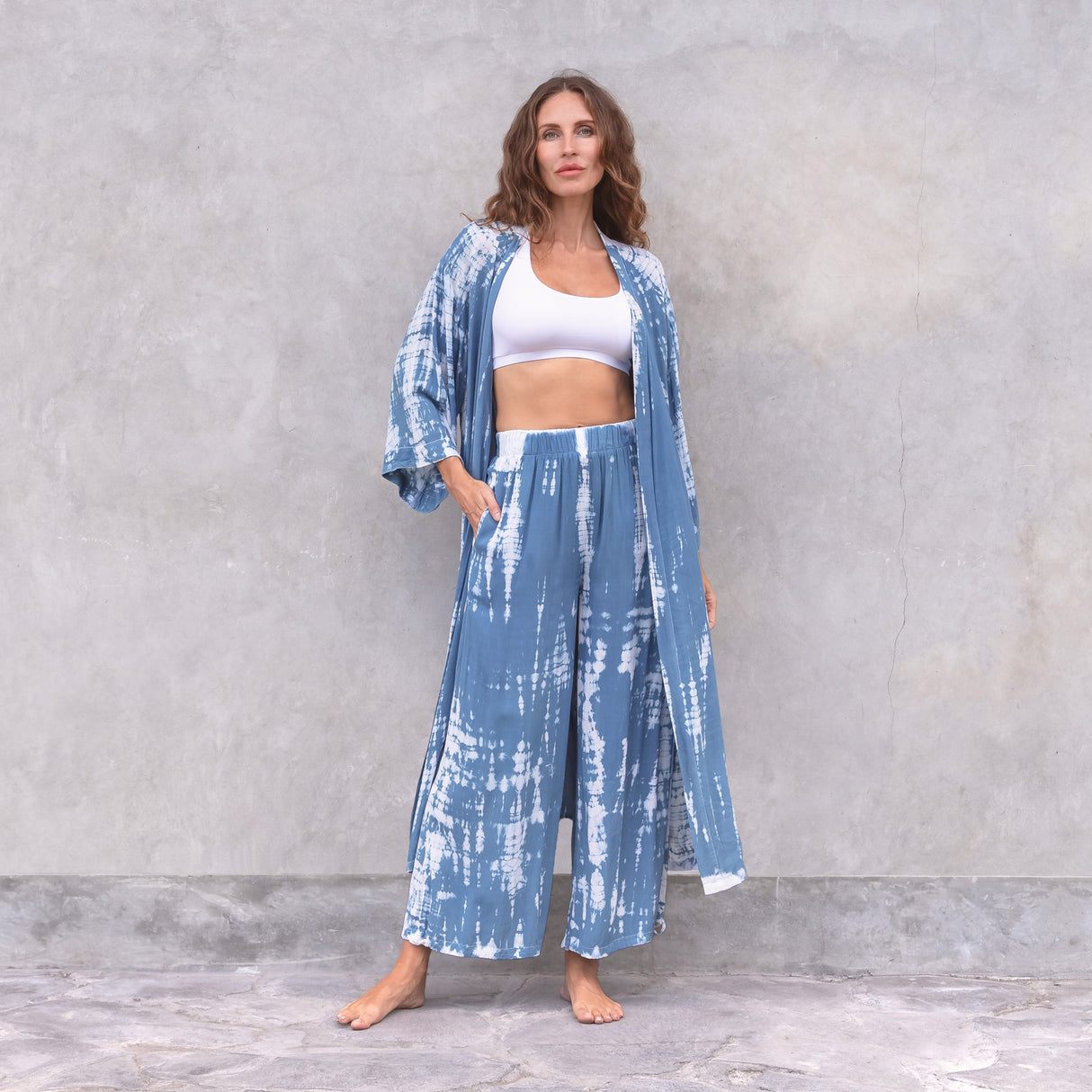 Yoga-Pants Sky - indigo blue - YOGISHOP