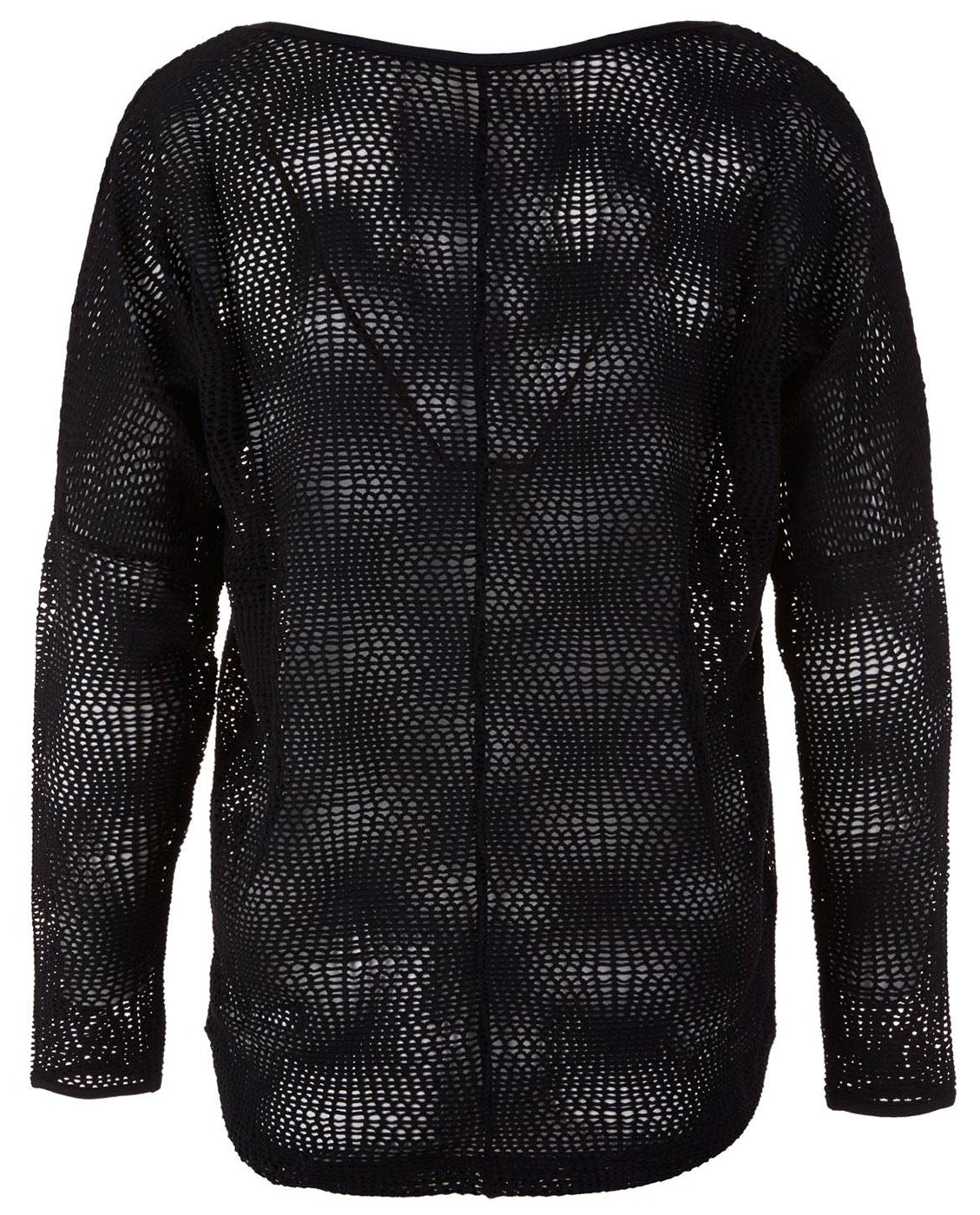 Lounge Mesh-Shirt "Peggy" - charcoal - YOGISHOP