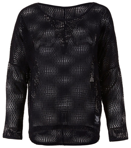 Lounge Mesh-Shirt "Peggy" - charcoal - YOGISHOP