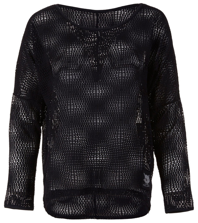 Lounge Mesh-Shirt "Peggy" - charcoal - YOGISHOP