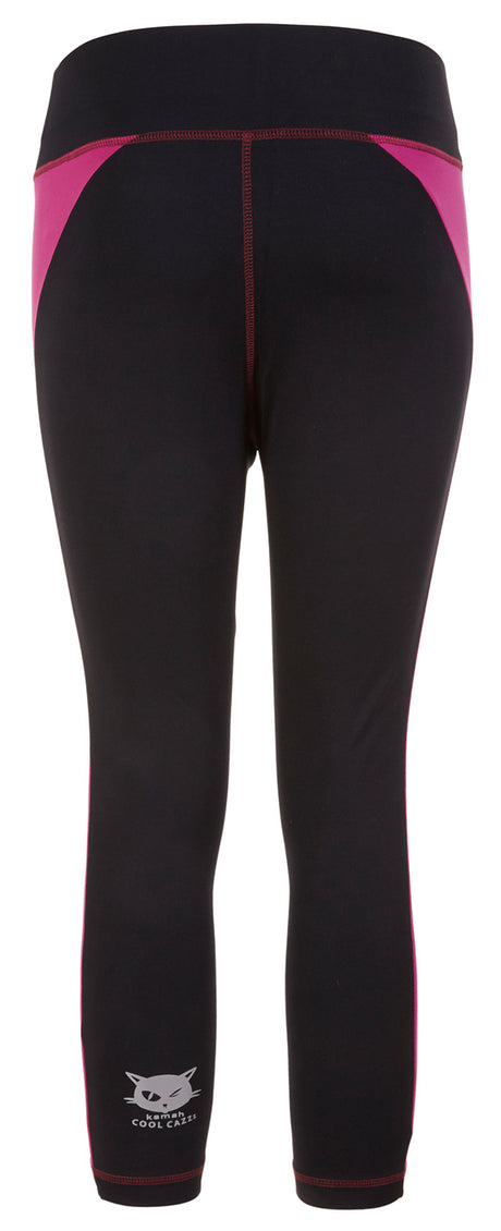 Active-Capri "Polly" - black/fuchsia - YOGISHOP