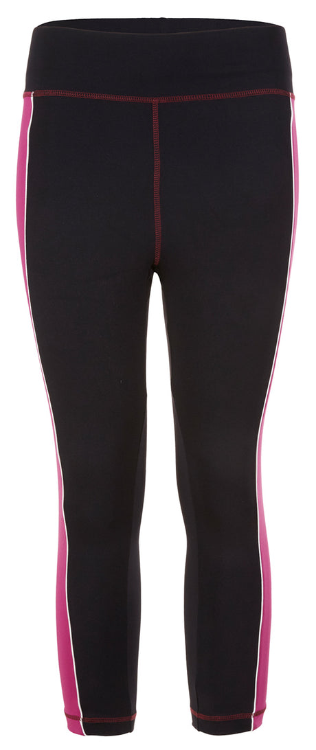 Active-Capri "Polly" - black/fuchsia - YOGISHOP