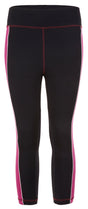 Active-Capri "Polly" - black/fuchsia - YOGISHOP