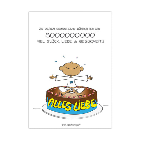 Postkarte Der kleine Yogi - 10,5 x 15 cm - YOGISHOP