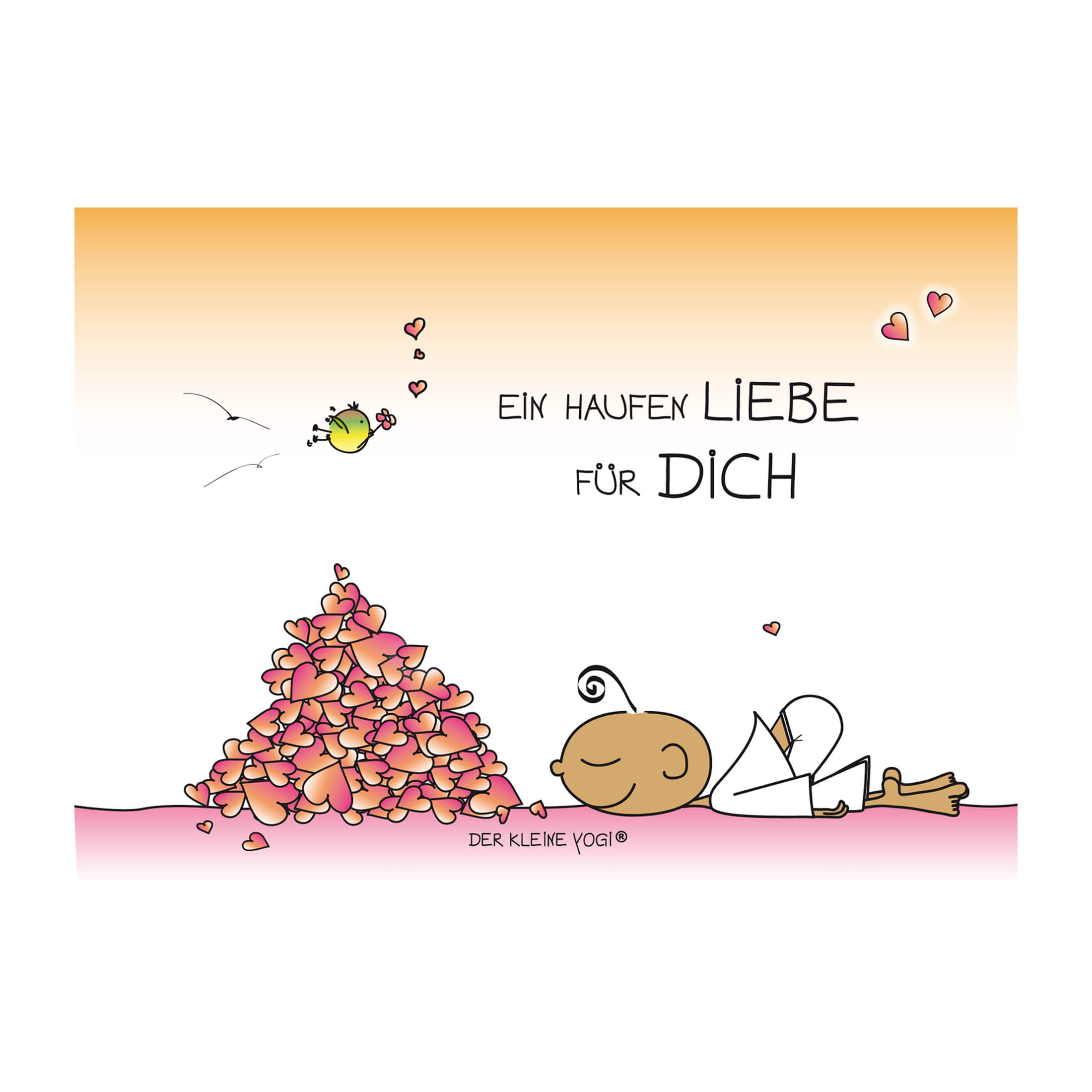 Postkarte Der kleine Yogi - 10,5 x 15 cm - YOGISHOP