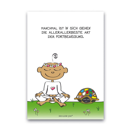 Postkarte Der kleine Yogi - 10,5 x 15 cm - YOGISHOP