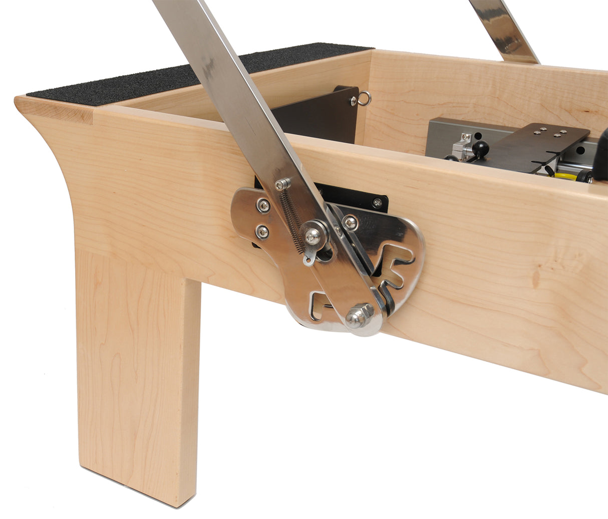 Pilates Reformer Ahorn "Therapeutic Leg" (inkl. Sitting Box und Jump Board) - schwarz - YOGISHOP