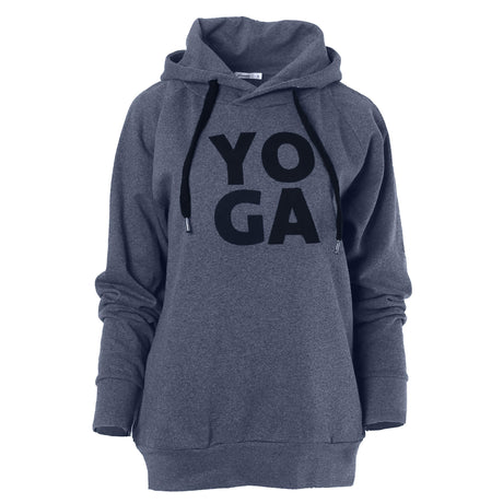 Yoga-Hoodie Rudra - blue marl - YOGISHOP