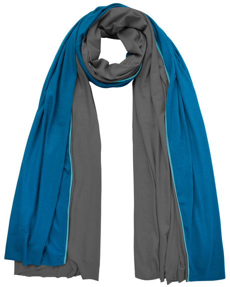 Schal - aqua/deep grey - YOGISHOP