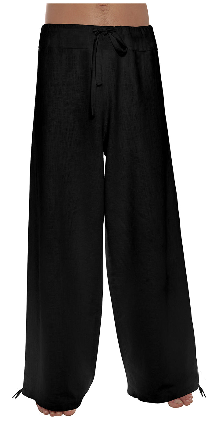 Leinenhose Deluxe - schwarz - YOGISHOP