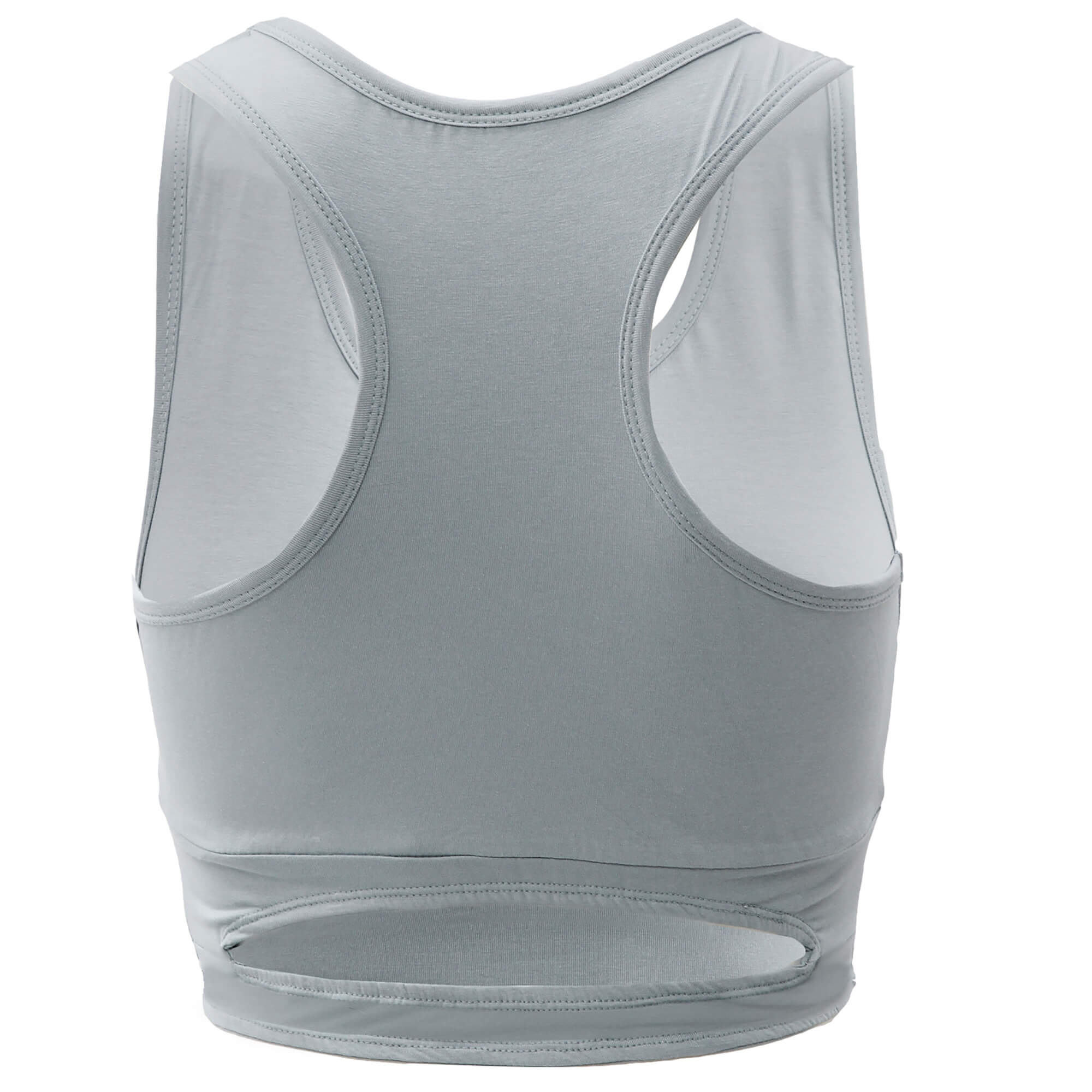 Serenity Organic Crop Top With Support - blue - YOGISHOP