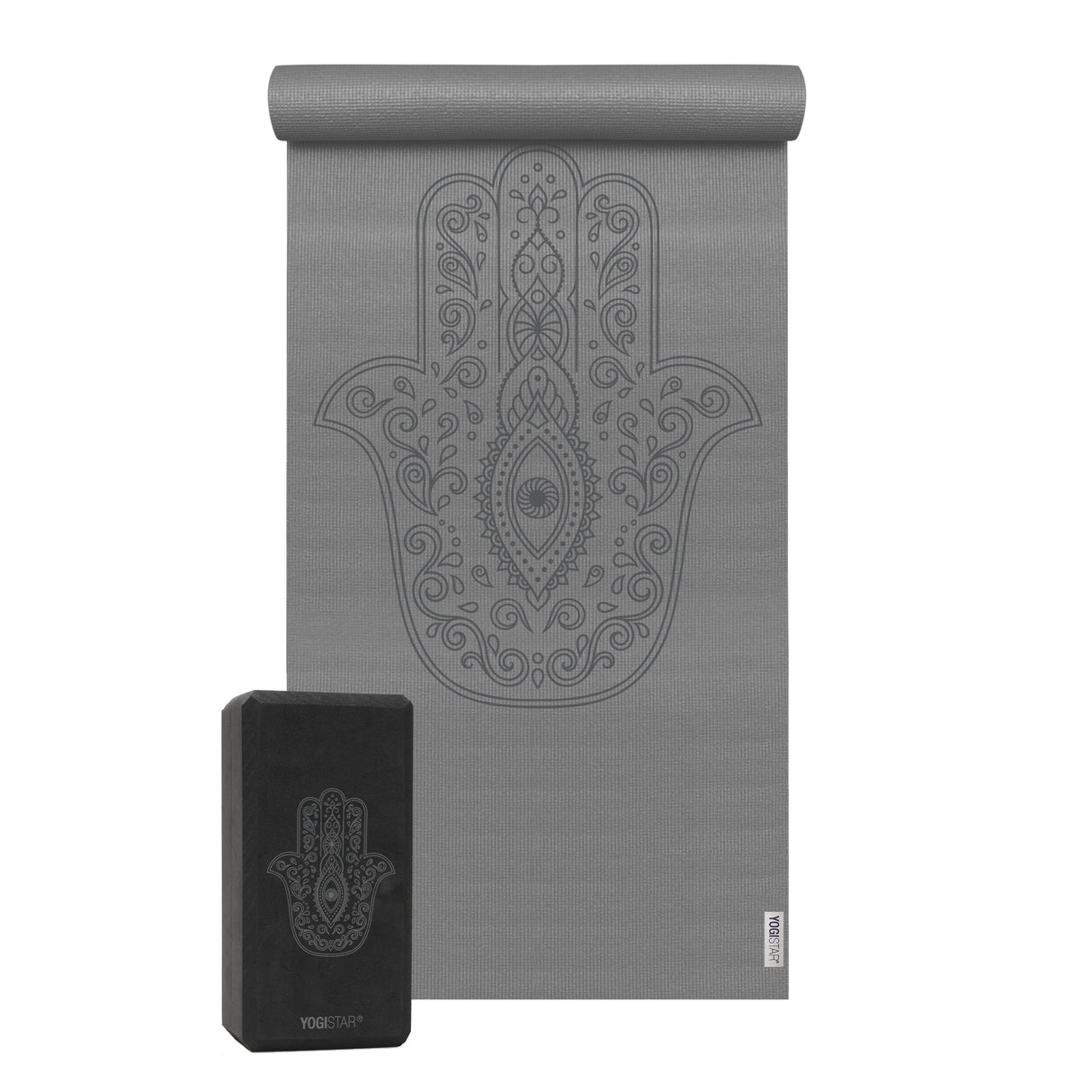 Yoga-Set Starter Edition - hand of fatima (Yogamatte + 1 Yogablock) - YOGISHOP