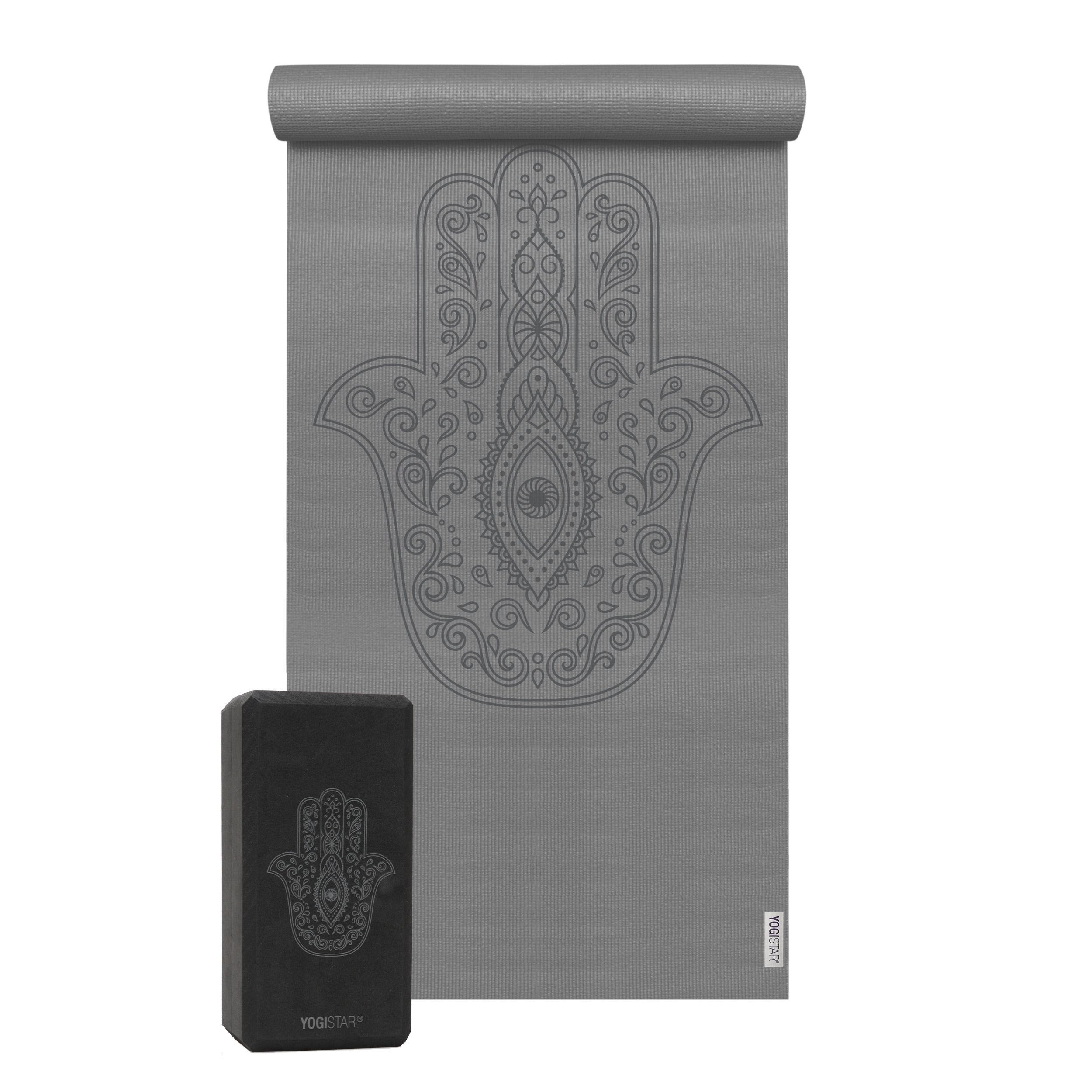 Yoga-Set Starter Edition - hand of fatima (Yogamatte + 1 Yogablock) - YOGISHOP