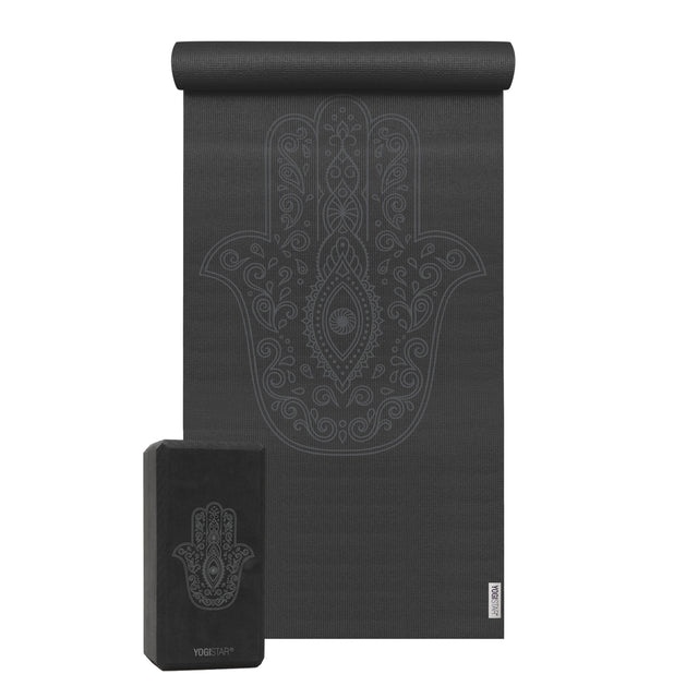 Yoga-Set Starter Edition - hand of fatima (Yogamatte + 1 Yogablock) - YOGISHOP