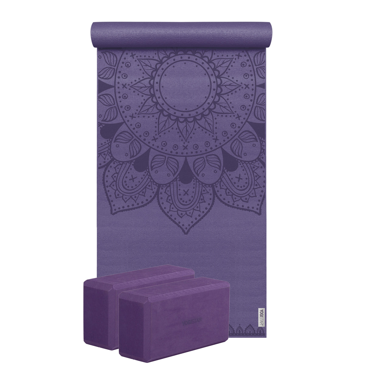 Yoga-Set Starter Edition - harmonic mandala (Yogamatte + 2 Yogablöcke) - YOGISHOP