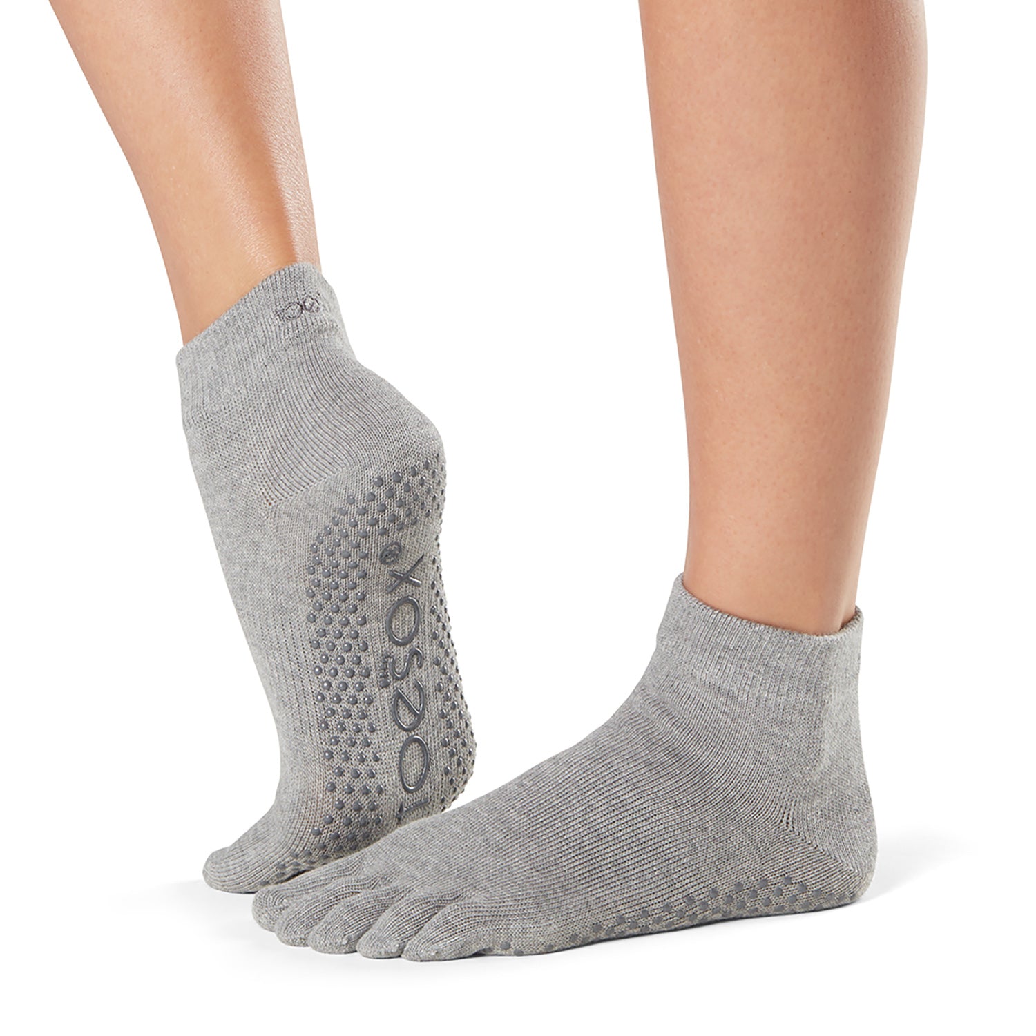 Zehensocken "ANKLE" geschlossen, heather grey - YOGISHOP
