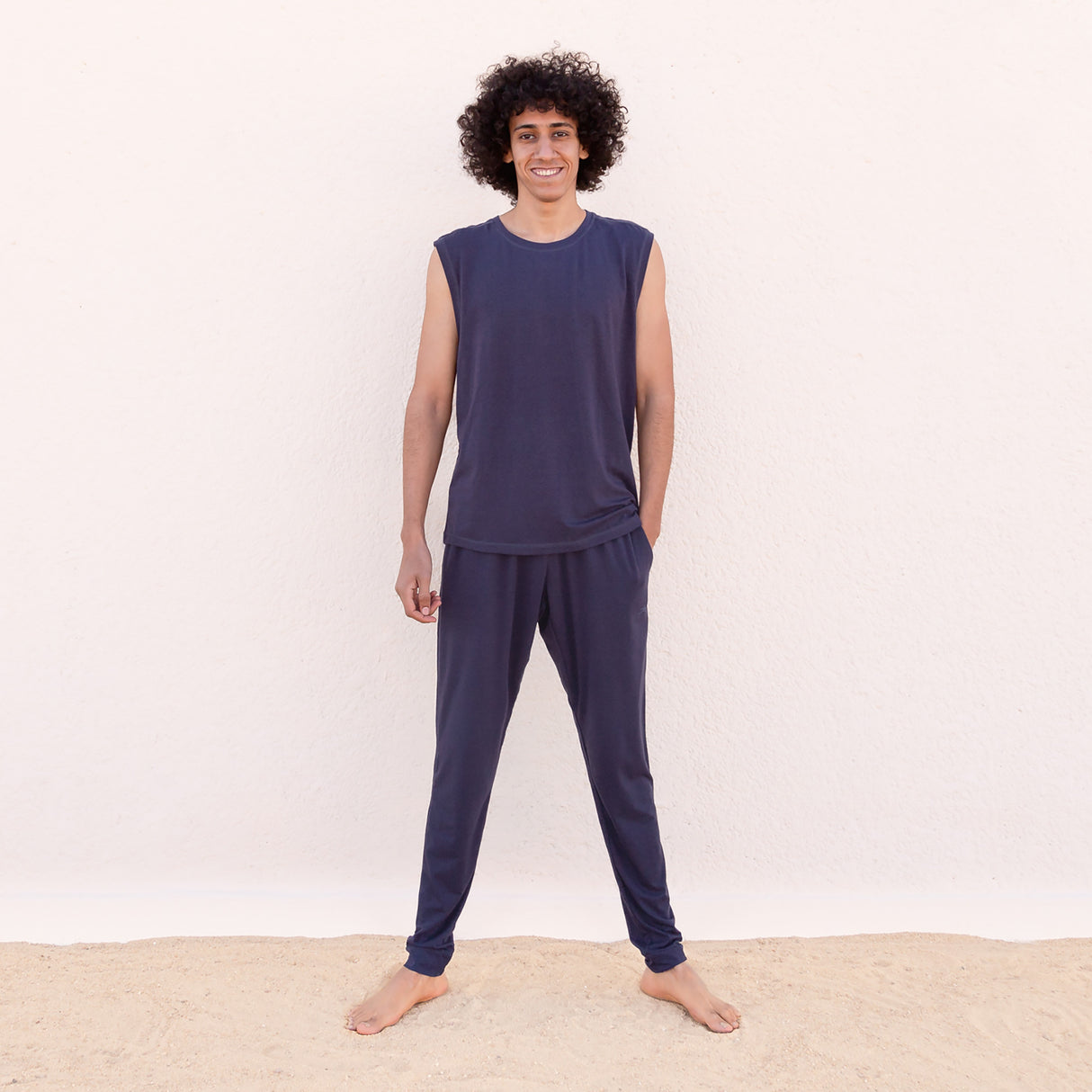 Yoga-Pants Johnny - Tencel nightblue - YOGISHOP