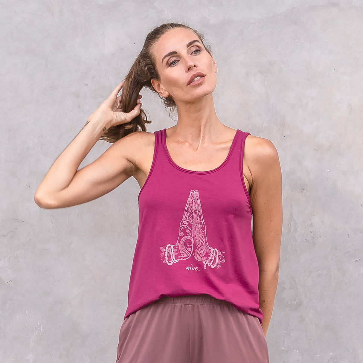 Yoga-Top Alaska Give - berry - YOGISHOP