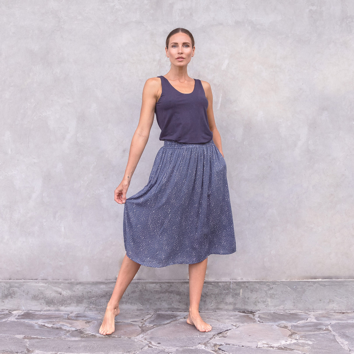 Yoga-Top April - nightblue - YOGISHOP