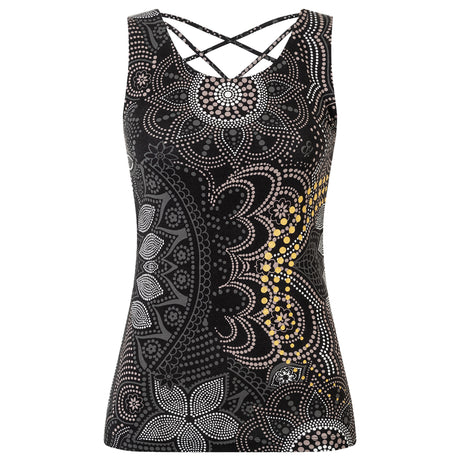 Yoga Top Maui - black nature - YOGISHOP