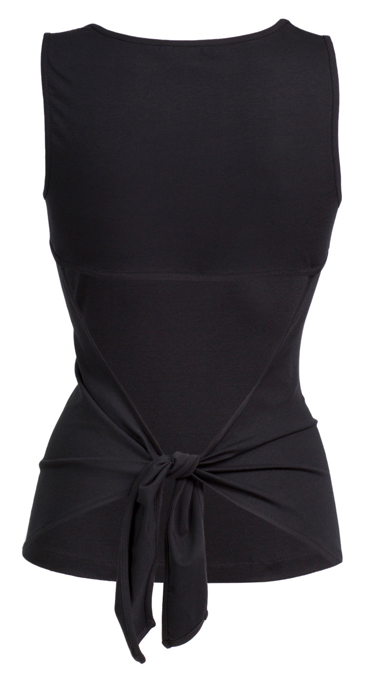 Top "Open Back" - black - YOGISHOP