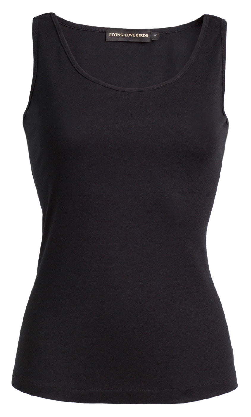 Top "Open Back" - black - YOGISHOP