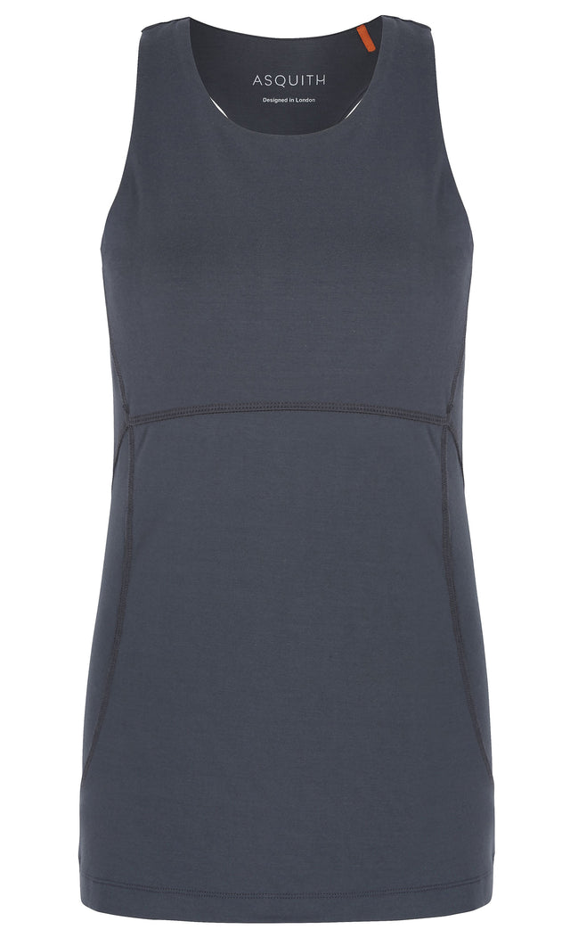 Yoga-Tank-Top "Radiance Racer" - smoke - YOGISHOP