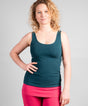 Yoga-Top "Sohang" - tiefgrün - YOGISHOP